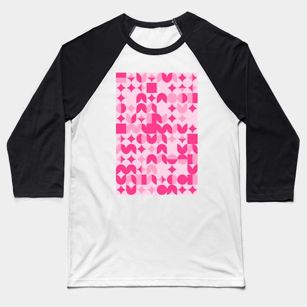 Lovely Valentines Day Pattern #5 Baseball T-Shirt by Trendy-Now